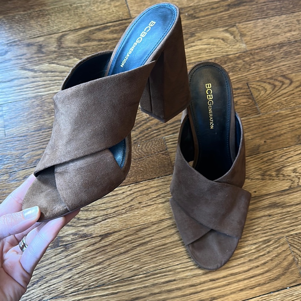 BCBGeneration Suede Block heels